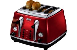 De'Longhi Micalite 4 Slice Toaster - Red